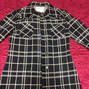 Vintage Knit Cardigan 100% Pure Wool Petite Sz 8